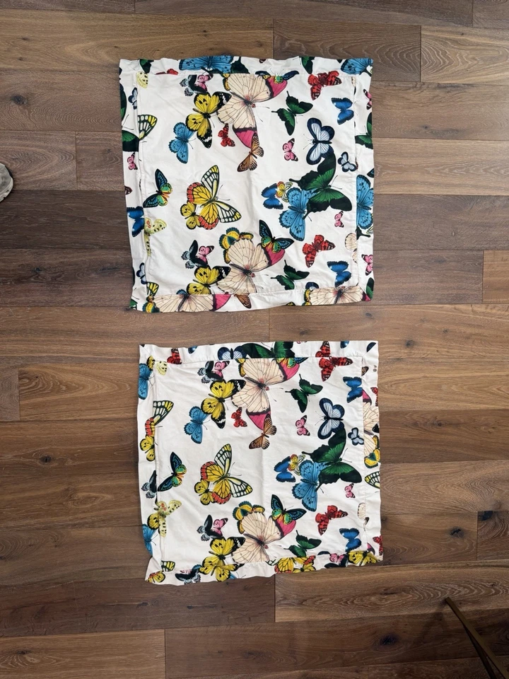 Beautiful Katie Kime Butterfly Shams Set Of Two 26" X 26" - Image 2 of 4