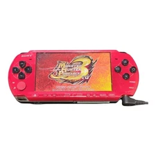 Sony PSP-3000 Limited Edition Console Only Red/Black Used Tested Portable Japan