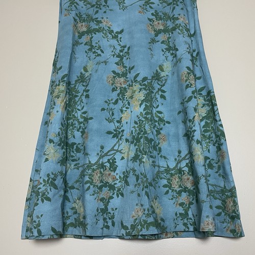 Peruvian Connection Dress Medium Short Sleeves Pima Cotton Floral Fairy Summer - Picture 7 of 13