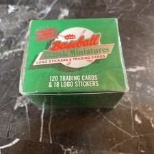 1988 Fleer Baseball Classic Miniature Box 120 Cards And 18 Logo Sticker Sealed