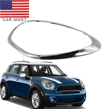 Fit For Mini Cooper Countryman Headlight Lamp Bezel Trim Right Side Chrome