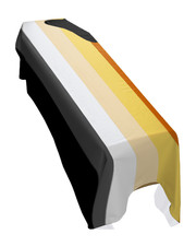 Bear Pride Coffin Drape Flag - Premium Quality and Made To Order in the UK