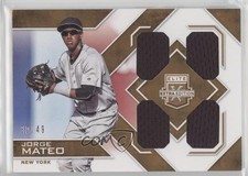 2016 Panini Elite Extra Edition Quad Materials Holo Gold 30/49 Jorge Mateo 0s3