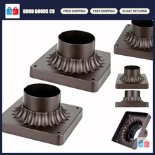 Outdoor Post Light Base 3" Bronze Pier Mount Adapter 2 Pack - Durable  Stylish