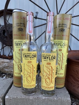 EH Taylor Small Batch Bourbon Whiskey 750ml Bottle SET Cork Tube Unrinsed