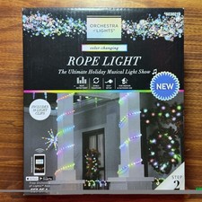 Gemmy Orchestra of Lights Color-Changing 72-Light 10-Foot LED Rope Light NEW