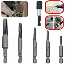 6pcs Fast Damaged Screw Extractor Speed Out Drill Bits Tool Broken Bolt Remover