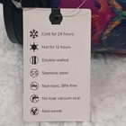 💥 NEW Gaiam 18 Oz Purple Peacock Wide Mouth Water Bottle NWT Stainless Steel — photo 7