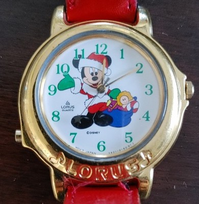 Mickey Mouse Christmas Watch Plays Tune  WORKING