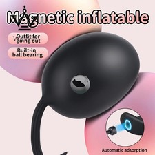 Inflatable Silicone Soft Huge Big Plug Expandable Pump Bondage BDSM Female Male