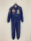 Sparco Nomes Kart Motor Racing Suit - Medium With Patches Deep Blue  #1D