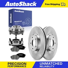 Front Brake Rotors Premium Ceramic Pads Hubs for 2011 Nissan Murano 3.5L