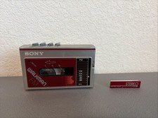 Vintage Red Sony Walkman WM-F10 Cassette Player Broken Battery Components
