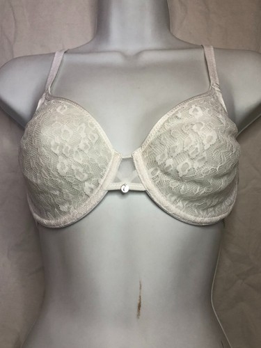 NEW! Chantelle C11A10 Spirit Lace Molded Bra 32D White - Picture 2 of 4