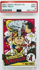 2021 Topps Project 70 Mike Trout Ermsy #357 PSA 9 💎 Limited PR Low Pop 15