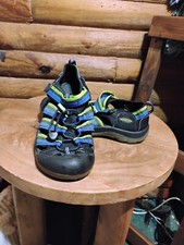 Keen Newport H2 Sandals Men Size 4 Racer Black Blue Yellow
