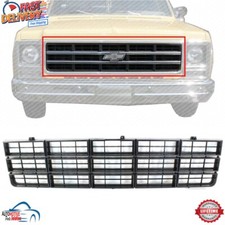 New Front Grille Silver Shell With Black Insert For 1977-1980 Chevrolet C10 K10