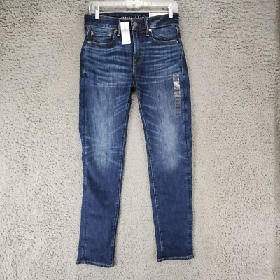 American Eagle Outfitters Jeans Mens 28x32 Blue Slim Stretch Low Rise *NWT*