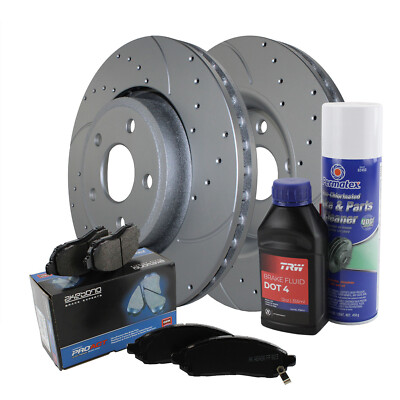 Front Brake Kit Drill 350mm Rotor Akebono Ceramic Pad For Durango Grand Cherokee