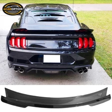 Fits 15-23 Ford Mustang Rear Trunk Spoiler Wing MD Style ABS Gloss Black