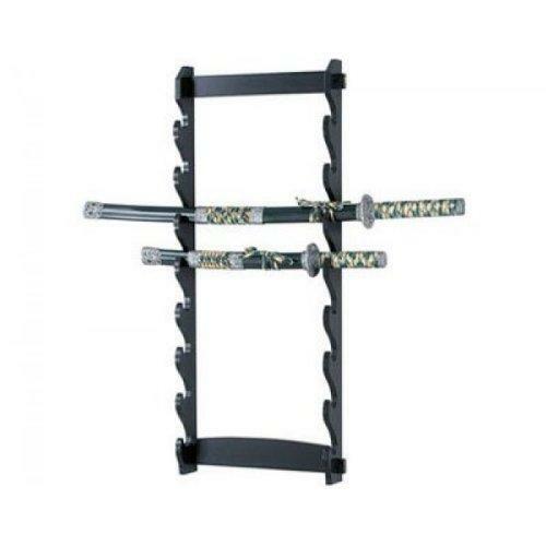 Sword Stand 8 Tier Wall Mounted Swords Display Stand Martial Arts