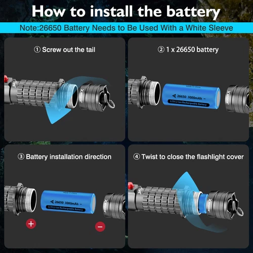 Unterwasser 90000LM P70 LED Tauchen Taschenlampe Wasserdicht Wiederaufladbar Tauchlampe - Bild 7 von 12