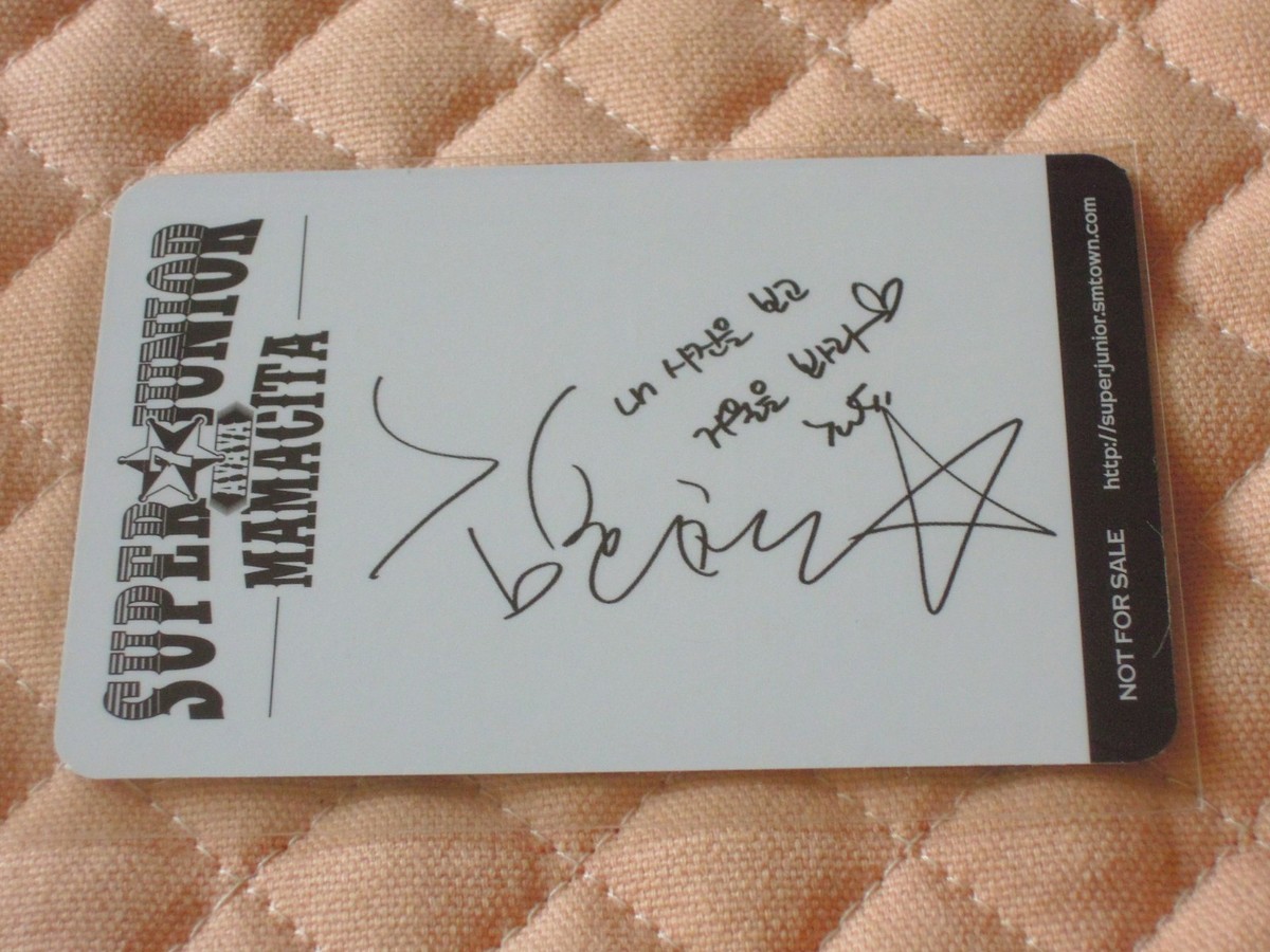 SUPER JUNIOR MAMACITA ヒチョル トレカ ver. Heechul) Super Junior 7th Album MAMACITA Photocard A version