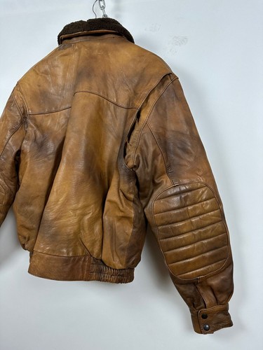 Men's Vintage Frank Thomas Barnstormer B52 Pilot Leather Jacket 44 UK/54 EUR - Picture 18 of 24