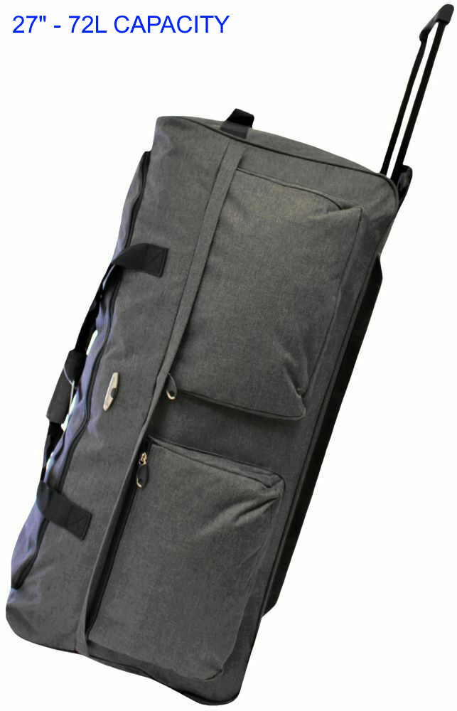 Extra Large Folding Wheeled Holdall Luggage Travel Sports Weekend