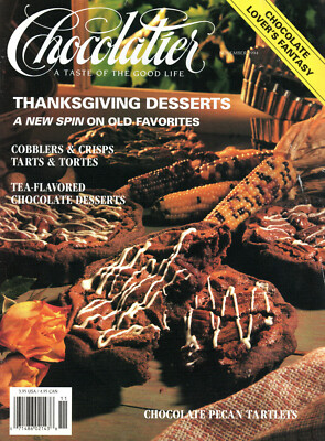 CHOCOLATIER Magazine November 1994 Thanksgiving Desserts Hershey's Big Kisses
