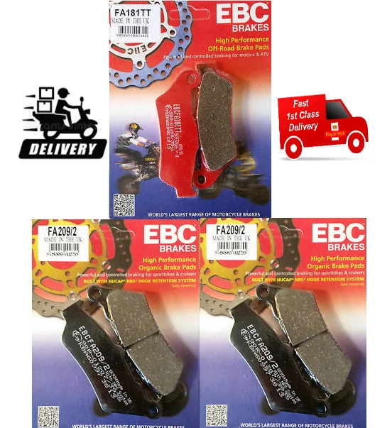 FITS KTM ADVENTURE 950 / 990 2002 to 2012 EBC FRONT and REAR Disc Brake Pads - Image 1 of 1