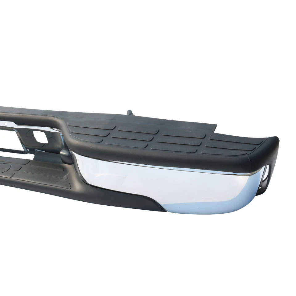Complete Chrome Rear Bumper for 1999-2007 Chevy Silverado GMC Sierra 1500 2500 Foto 4 de 4