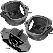 Front LH,Front RH Engine & Rear Trans Mounts 3Pcs Set for Mercedes-Benz 280E 2.8