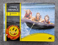 Dbx Menace Inflatable 3 Person Tube Boat Towable Tube Dbx Menace Inflatable 3 Person Tube Boat Towable Tube