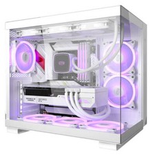 PCCOOLER CPS - C3 T500 ARGB White - Mid Tower - Gaming Desktop Case with 6 ARGB
