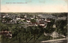 Vintage Postcard Aerial View Town of Higginsville Missouri MO 1909         20513