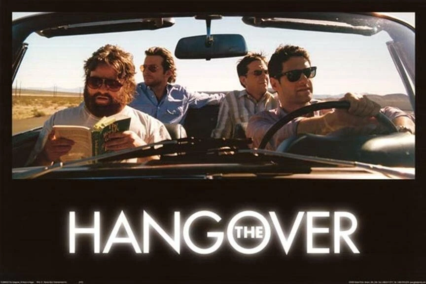 The Hangover Movie Poster 36x24 inch Bradley Cooper Ed Helms Zach