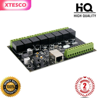 8 Way Network Relay IP/ Ethernet Access Controller TCP MODBUS 8-in-8-out Switch#
