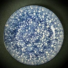 Stangl Pottery Town and Country Blue Sponge Round Dinner Plate, 10 5/8”