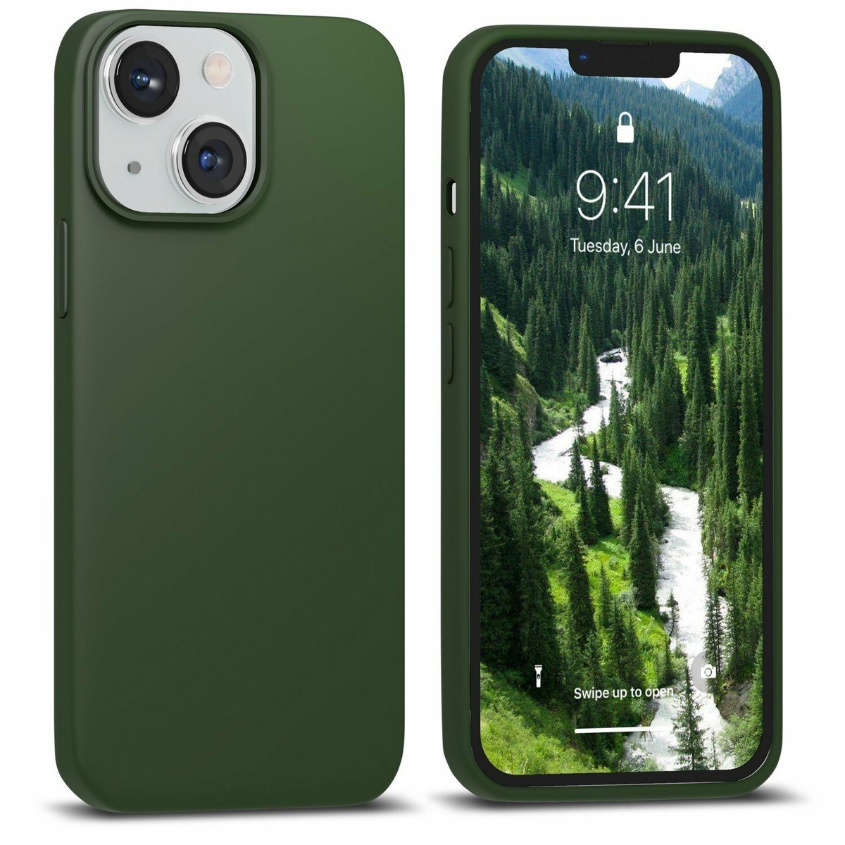 For Apple iPhone 13 Silicone Slim Shockproof Case Premium Cover