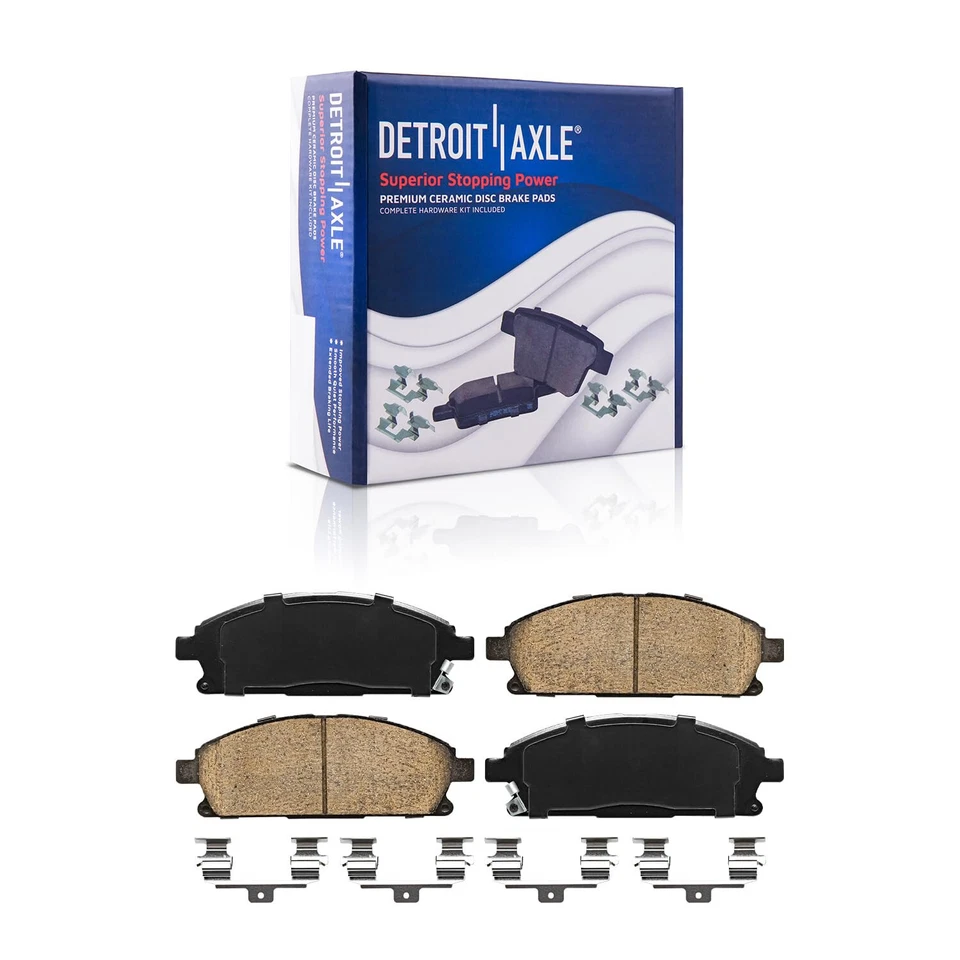 Front Brake Rotors + Brake Pads for 2004-2009 2011-2017 Nissan Quest Brake Kit - Image 4 of 4