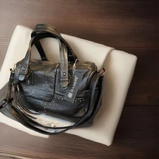 Dasein Womens Soft Vegan Leather Barrel Bag Large Hobo Top Handle Totes Satchel