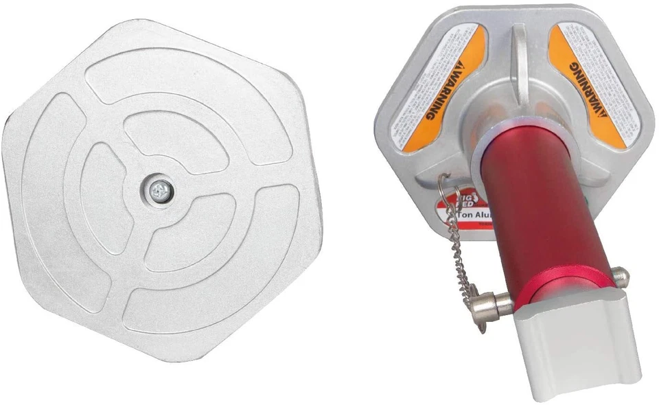 Большие красные алюминиевые подставки для домкрата с двойным замком упаковка 2 шт., красные, T43004-A - Изображение 4 из 4