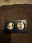 2012-S  REVERSE PROOF DOLLAR SET  2 COINS-complete in  box w/coa