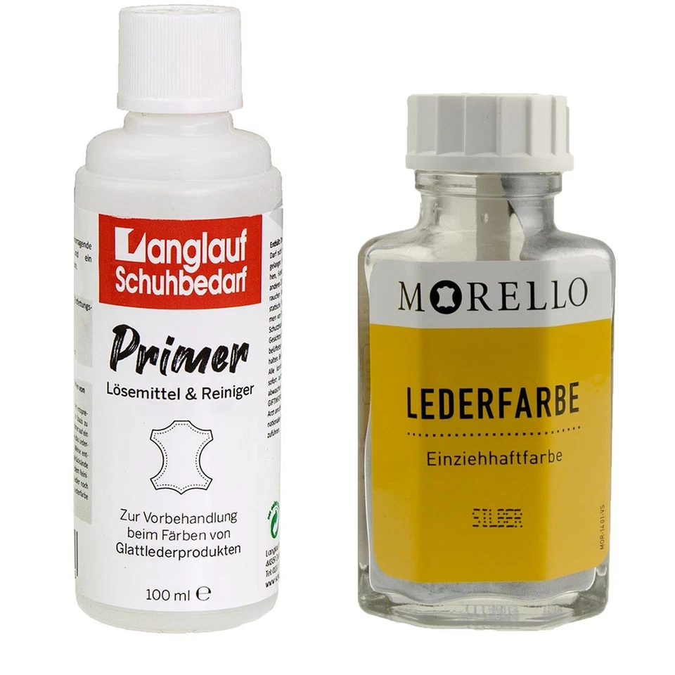 Morello colore pelle argento e sci di fondo detergente pelle 100 ml in