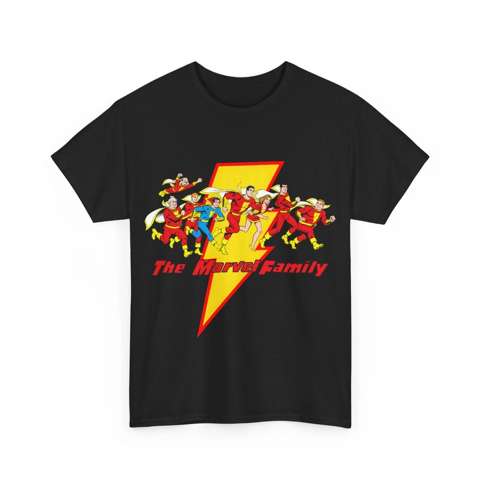 Marvel Family T-Shirt - Shazam - DC Comics - Mary Marvel, Hoppy the Marvel Bunny
