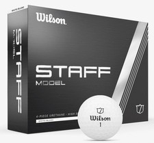 New Wilson Staff Model Golf Balls 1-Dozen White