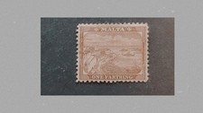 Malta,1899.Sg 31W, crown to left when viewed from rear, MM
