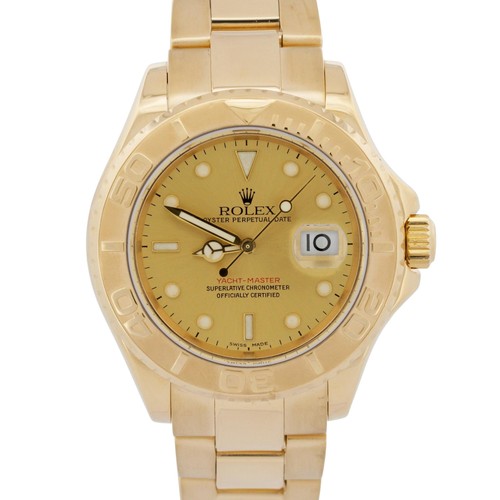 Rolex Yacht-Master 40mm CHAMPAGNE 18K Yellow Gold NO-HOLES Aut...