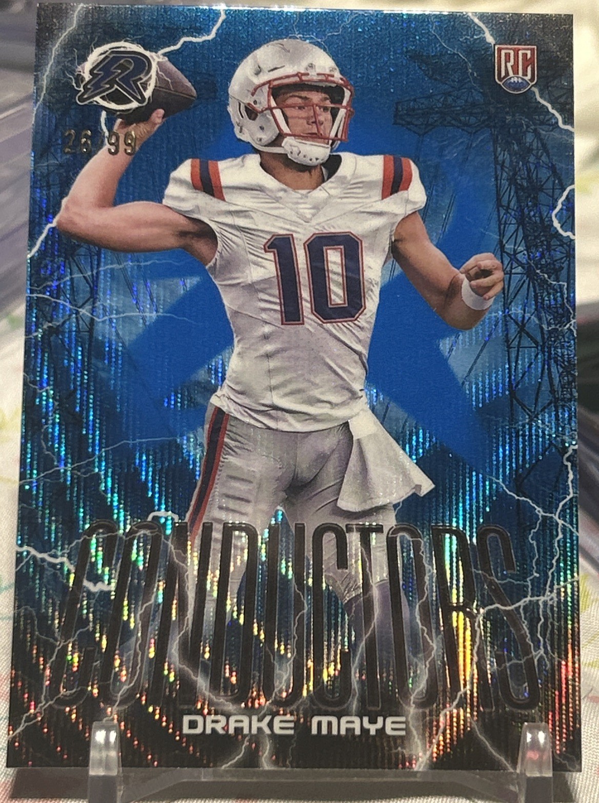 2024 Topps Resurgence - Conductors Drake Maye C-7 Rare North Carolina Blue /99